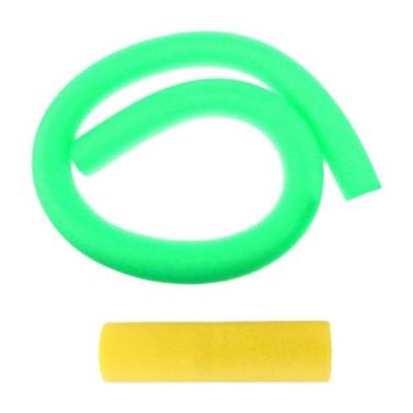 Imagem de kowaku Bastões de flutuação para natação em piscina, brinquedos flexíveis para atividades ao ar livre, macarrão flutuante para piscina, macarrão flutuante, Verde Amarelo