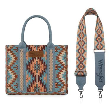 Imagem de Montana West X Wrangler Bolsa feminina boho asteca bolsa de ombro com alça superior, A-aztec-jean, Medium
