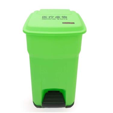 Imagem de Lixeira Lixeira Alta Capacidade Tipo Pedal Lixeira Interna Externa Caixa Reciclagem Propriedade Lixeiras Internas/externas(Green,55L)
