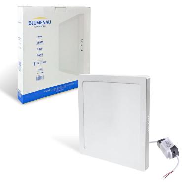 Imagem de Painel Led Plafon Quadrado Sobrepor 24w Luz Neutra 4100K