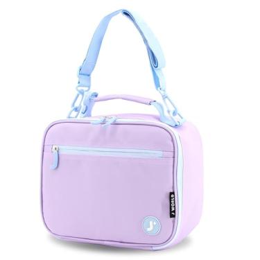 Imagem de J World New York Lancheira infantil Cody Lancheira fofa com isolamento, roxa