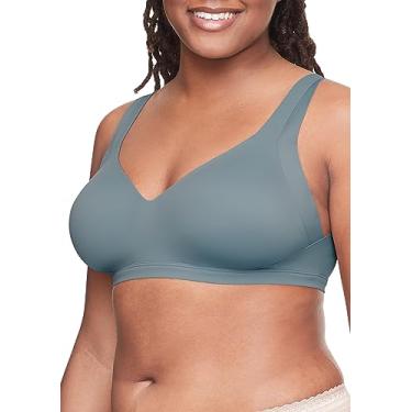 Imagem de Warner's Sutiã feminino sem efeitos colaterais nas axilas e nas costas sem fio com forro leve Ra2231a, Fumê, P