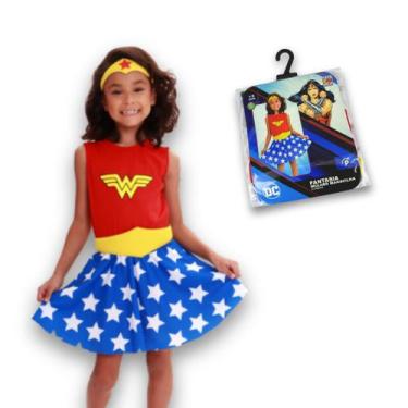 Imagem de Fantasia Infantil da Mulher Maravilha com acessórios Marca NovaBrink, 