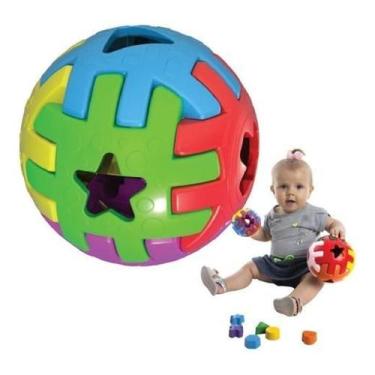 Imagem de Bola De Encaixes Brinquedo Educativo Infantil Pedagógico - Geral