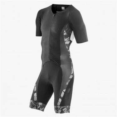 Imagem de Ternos De Triatlo De Manga Completa Com Zíper Masculino Trisuit Masculino Trisuit Triathlon Masculino, A, 3XL