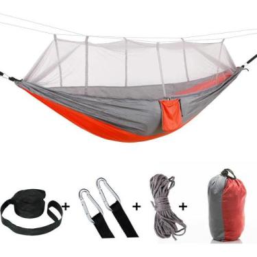 Imagem de Rede Com Tela Mosquiteiro contra Dengue e Zika Snel Camping, Laranja/c