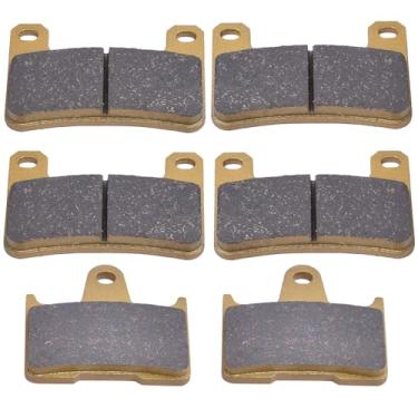 Imagem de XYRVICT Conjunto de pastilhas de freio de cerâmica dianteiras e traseiras de motocicleta de substituição para Suzuki GSXR1000 GSXR 1000 GSXR1000K4 K5 K6 2004 2005 2006