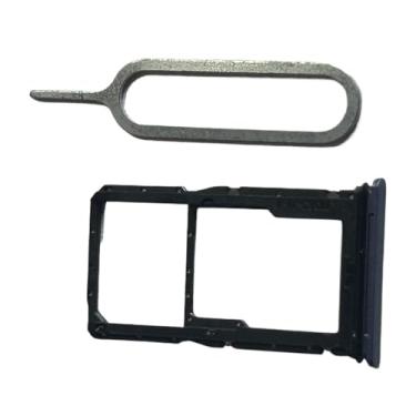 Imagem de zhxchzhi Bandeja de cartão SIM OEM Suporte para cartão SD Slot + pino compatível com Motorola Moto G Power 5G 2025 XT2515 peças azul
