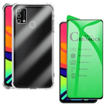 Imagem de Capa Capinha Anti Impacto e Película Premium 9D Cerâmica Compatível Com Samsung Galaxy M21S