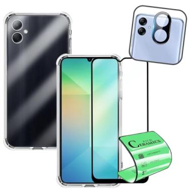 Imagem de Kit Capa Anti Impacto, Película de Nanogel e Protetor de Lente para Galaxy A06, Transparente