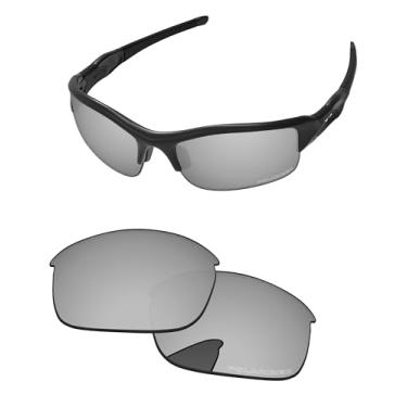 Imagem de PapaViva Lentes de reposição para óculos de sol Oakley Flak Jacket OO9008 63 mm, Cromado, prata, Flak Jacket