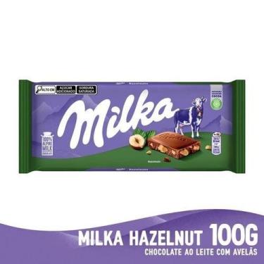 Imagem de Chocolate Milka Haselnuss Broken Hazelnut com Avelãs 100g