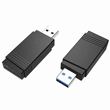 Imagem de Sanpyl Adaptador de Wi-Fi de Banda Dupla de 1300m, Com Porta USB 3.0, Placa de Rede Sem Fio para Laptop para Mesa (preto)