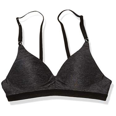 Imagem de Warner's Sutiã feminino plus size Simply Perfect refrescante sem aro, Cinza escuro, 34C