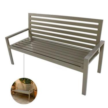 Imagem de Banco Jardim Namoradeira Varanda Alumínio Pintura Eletrostática - Noss