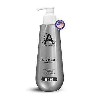 Imagem de Inova Professional Condicionador de hidratação suave de queratina seda (325 ml), branco