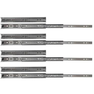 Imagem de Kit 8 Corrediças Telescópicas 35Cm 25Kg Para Gaveta 4 Pares - XF