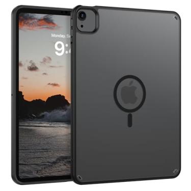 Imagem de Telaso Capa magnética para iPad Air de 11 polegadas (M3/M2)/Air 5ª e 4ª geração de 10,9 polegadas (2020/2022), iPad Pro 11 polegadas 2022/2021/2020/2018 translúcida fosca traseira macia TPU bumper