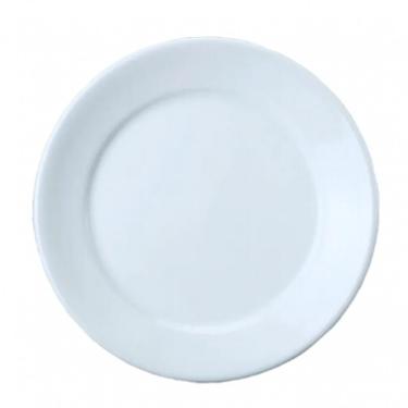 Imagem de Conjunto De 6 Pratos Raso Mesa Jantar Porcelana Resistente 24,5 Cm Bar Hotel Germer Quantidade:1