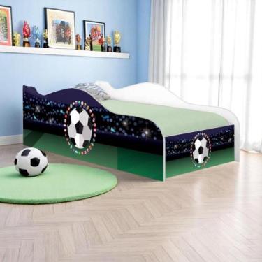 Imagem de Cama Carro Solteiro Joy Futebol Bandeiras Solteiro - Mais de Casa
