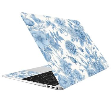 Imagem de CREATCABIN Adesivo para notebook 15 × 10,6 polegadas flor adesivo decalque capa universal reutilizável capa para laptop netbook PC notebook arte personalizada capa protetora à prova d'água e à prova