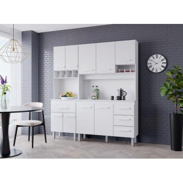 Imagem de Cozinha Vitória 180m com Paneleiro - Branco Móblis
