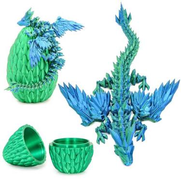 Imagem de Dragon Egg Toy Mydhall Flying Dragon Eggs com dragão articulado