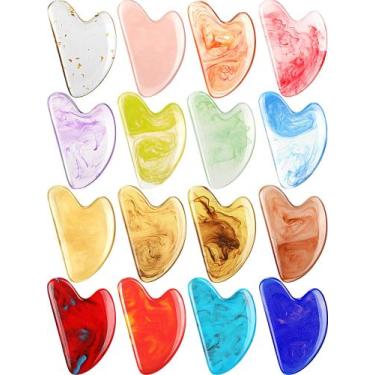 Imagem de Gua Sha Facial Tools Sherr 16 unidades para resina de massagem facial