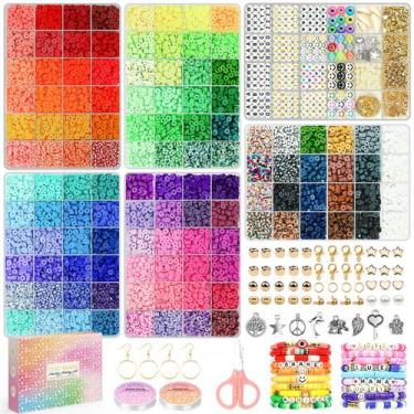 Imagem de Kit de fabricação de pulseiras Clay Beads Sistenia 120 cores, 20.000 u