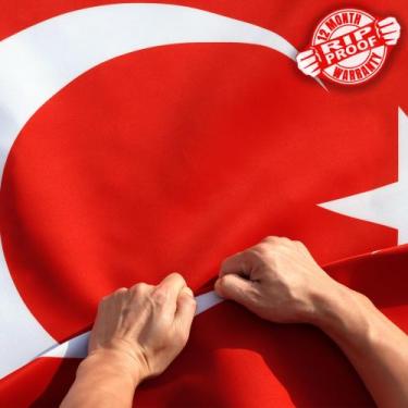 Imagem de Flag Anley Rip-Proof, dupla face, 3 camadas, Turquia, 90x150cm