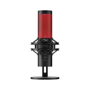 Imagem de Microfone Condensador USB HyperX QuadCast 2 - Gravação em Alta Resolução para Streaming e Podcasts, com Controles Integrados, Suporte Antichoque Removível, 4 Padrões Polares, Preto (872V1AA)