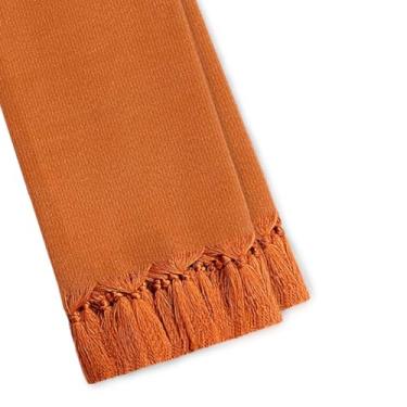 Imagem de Manta Para Sofá e Cama Peseira Colcha Rústica Luxo Protetora(NOOR 149 TERRACOTA TELHA,1,40 X 2,20)