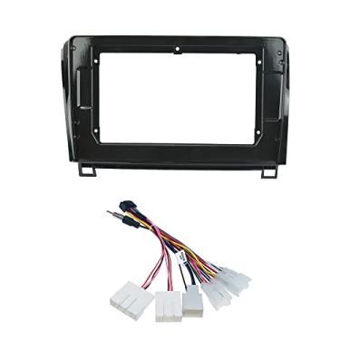 Imagem de Painel de moldura estéreo de rádio de carro de 25 cm com arnês de energia (16 pinos) para Toyota Tundra 2007-2013 Sequoia 2008-2018