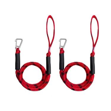 Imagem de NIUTRIP Linha de doca elástica com clipe de aço inoxidável corda de amarração para barco com flutuador de espuma para ancoragem, caiaque, embarcação, SeaDoo, Jet Ski, canoa, acessórios de barco de