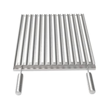 Imagem de Grelha Argentina Inox Parrilla 42cm com Calha Coletora - A3 Grill