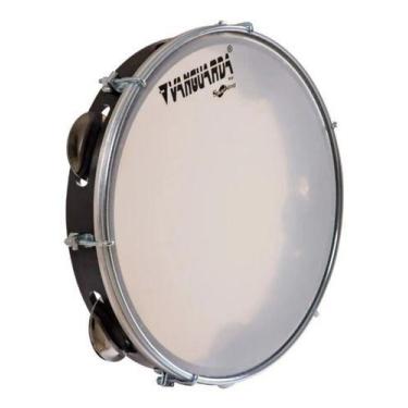 Imagem de Pandeiro Vanguarda By Spanking Abs Preto 10 Pele Leitosa