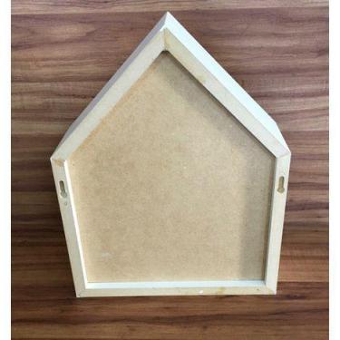 Imagem de Nicho Em Formato De Casinha Com Fundo 1 Unidade Mdf Brancotx - B&D Art