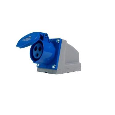 Imagem de Tomada Sobrepor Industrial 2p+t 16a 6h 220v Azul - ROHDINA