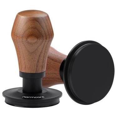 Imagem de Tamper de café expresso Normcore V4 58,5 mm com alça de nogueira