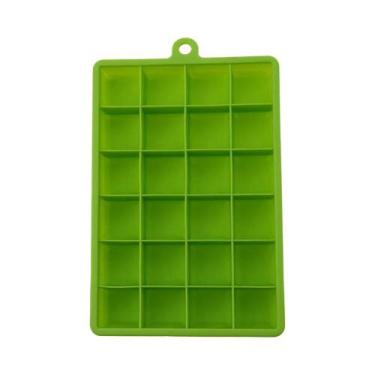 Imagem de Forma De Gelo De Silicone Com 24 Cavidades, Tampa Inclusa, Molde Para 