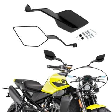 Imagem de Para VitPilen/SvartPilen 401 801 701 125 200 250 Norden 901 2025 Espelho retrovisor ajustável para motocicleta kit de espelho winglet invisível wind wing 2017-2026 refletor spoiler (lentes brancas)