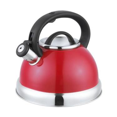 Imagem de Chaleira Com Apito Aço Inox 3 Litros Grande Bule Ferver Água Chá Café 