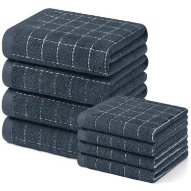 Imagem de Conjunto de toalhas de cozinha e panos de prato Homaxy Extra Large 8 u