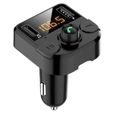 Imagem de Transmissores fm bluetooth led carro sem fio mp3 player transmissor fm