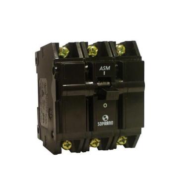 Imagem de Disjuntor Tripolar 60A Preto Soprano, Preto
