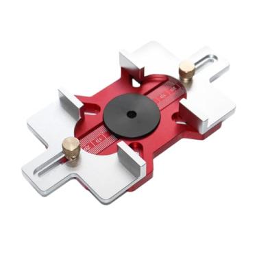 Imagem de Rrlihjgu Gabarito para Mortises - Guia de Fresagem de Precisão 2 em 1 | Ferramenta de Guia para Posicionamento de Corte Instalação Borda Raio Armário Groove Mortise