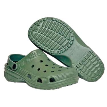 Imagem de Sandalia Babuche Masculino Feminino Unissex Leve Em Eva (VERDE MILITAR, BR, Adulto, Numérico, 36)