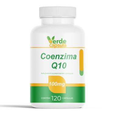Imagem de Coenzima Q10 100mg 120 Cápsulas - Ubiquinona Pura - Suplemento Alimentar em Cápsulas - Verde Cápsula