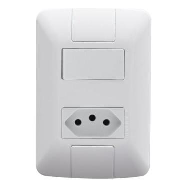 Imagem de Conjunto Interruptor Paralelo + Tomada 10a Tramontina