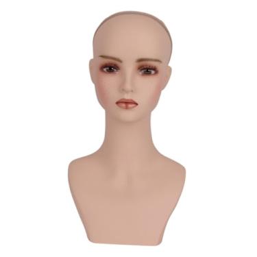 Imagem de Zialofi Suporte de exposição de cabeça de manequim feminino para perucas Suporte de cabeça de manequim portátil multifuncional para perucas para barbearia Uso, Style H